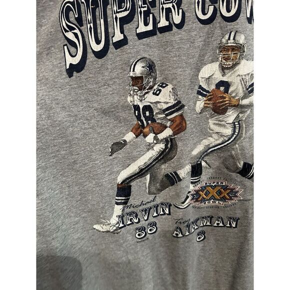 Dallas Cowboys Lee Sport Made In USA Vintage 90s Mens XL Super Cowboys - Picture 5 of 11